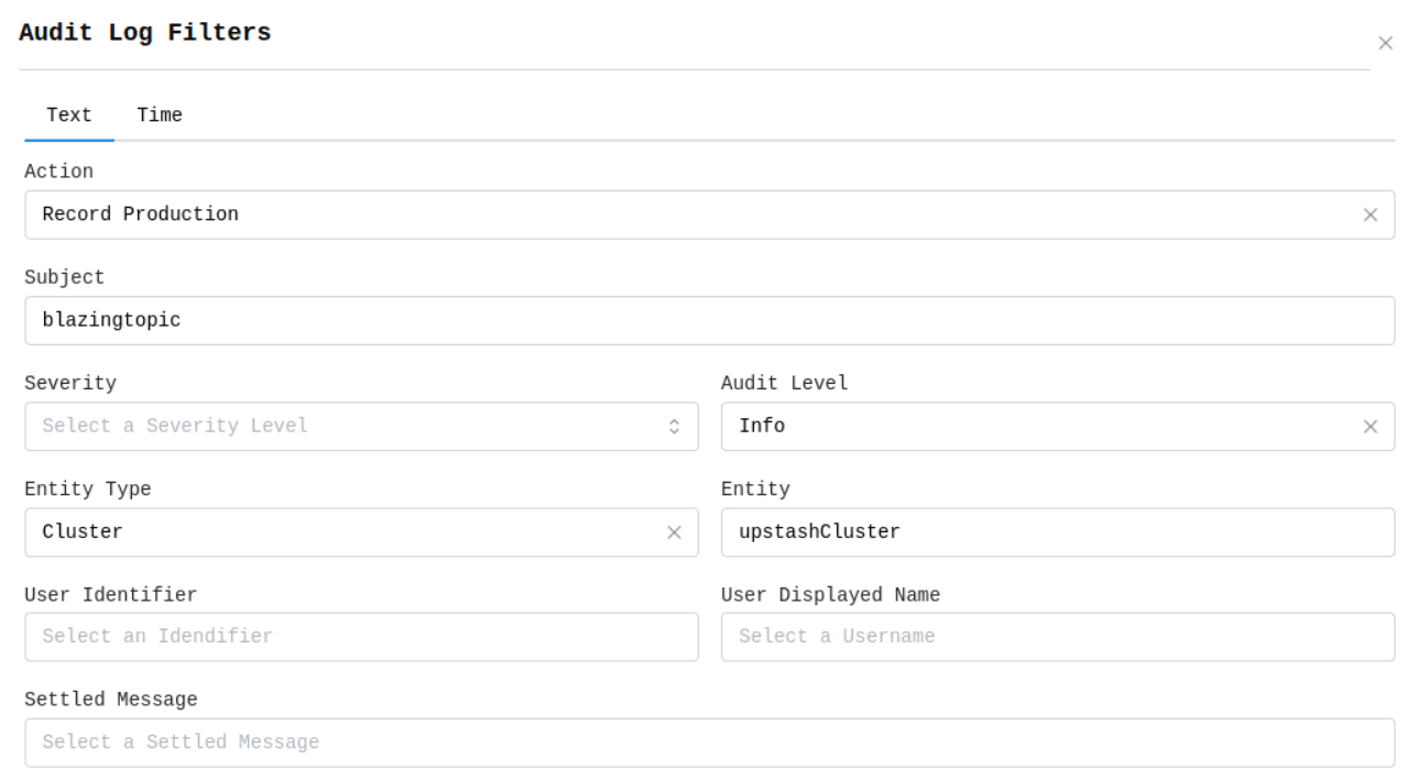Audit Log Filter By Attributes Image