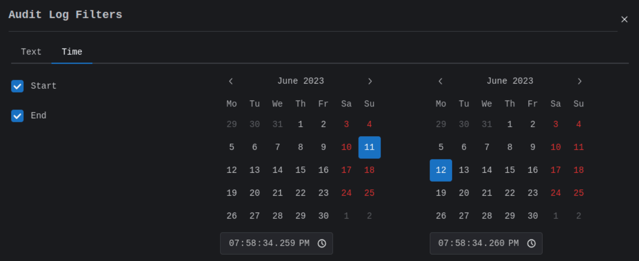 Audit Log Filter By Time Image