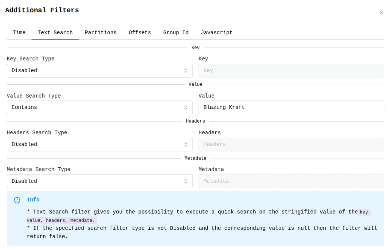 Cluster Consumer Text Filter Image